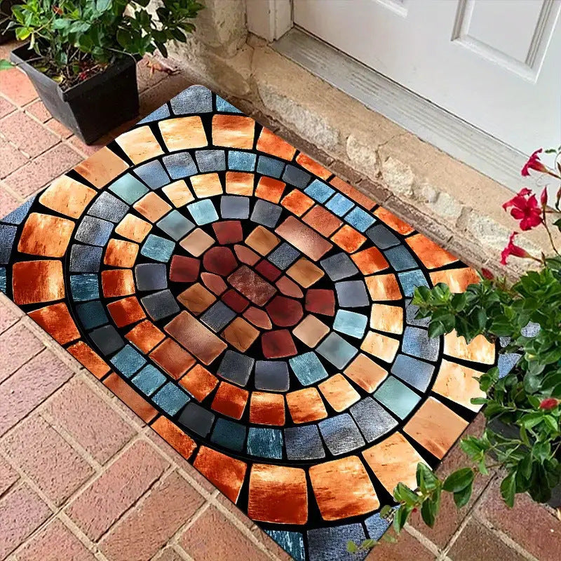 Visual 3D Effect Home Ground Mat Bathroom Non-slip Absorbent