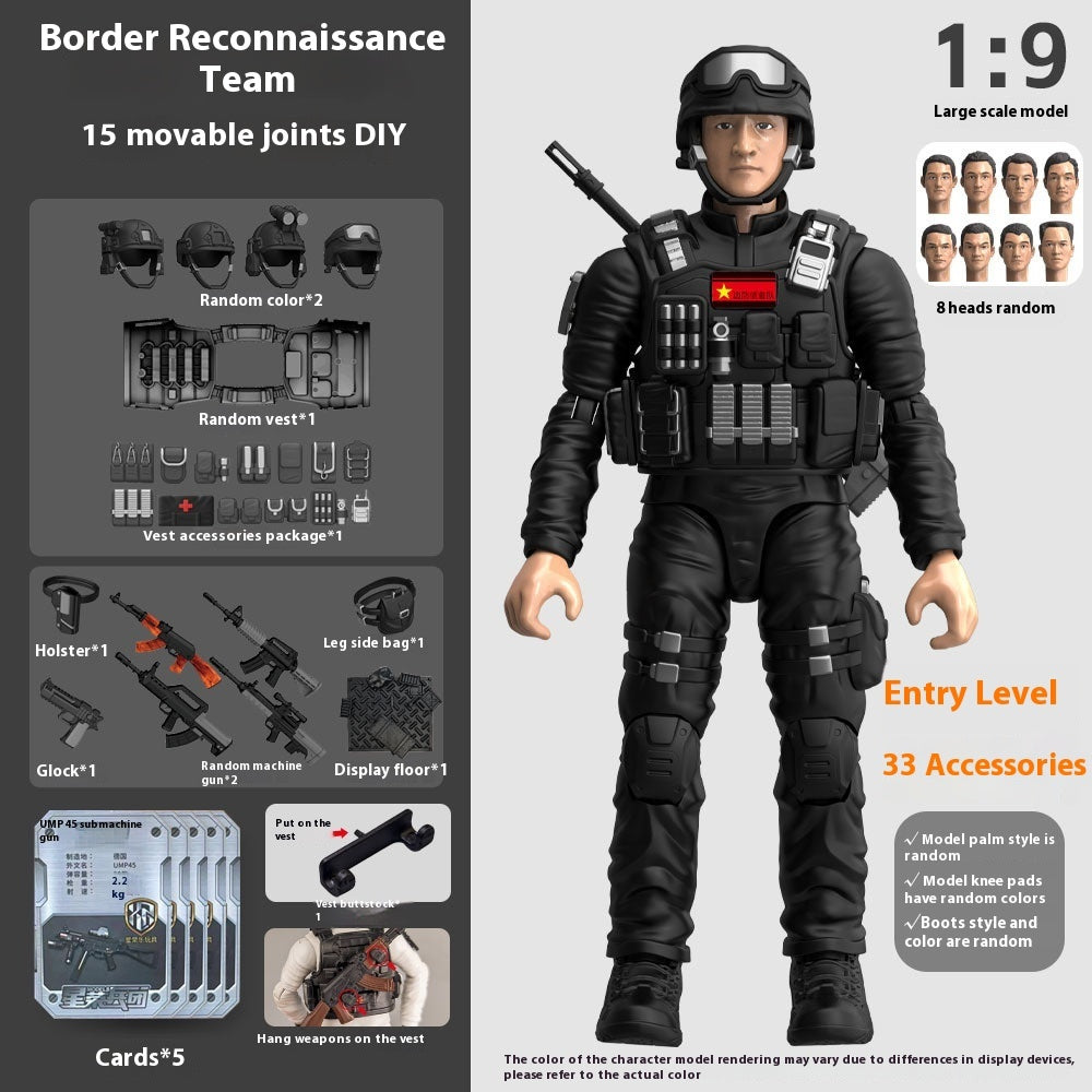 Hands And Feet Movable Bag Military Veterans Special Police Model