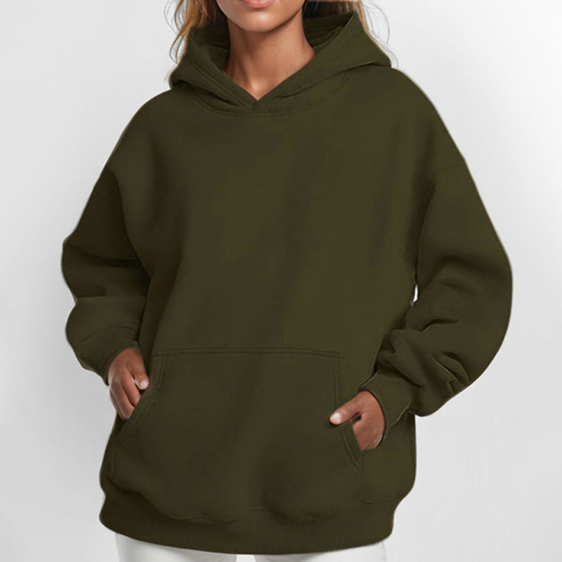 Loose Casual Temperament Long Sleeve Hooded Sweater