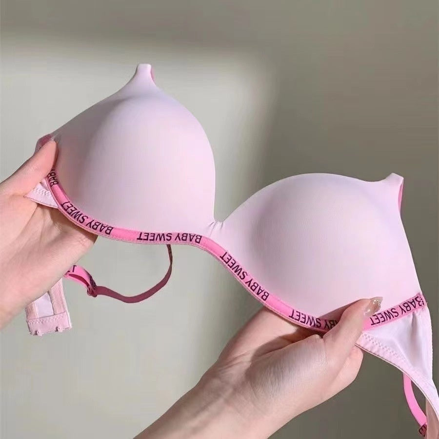 Small Chest Not Empty Cup Micro Push Up And Anti-sagging Comfortable Seamless One Piece