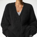 European And American New Loose V-neck Casual Sweater Women
