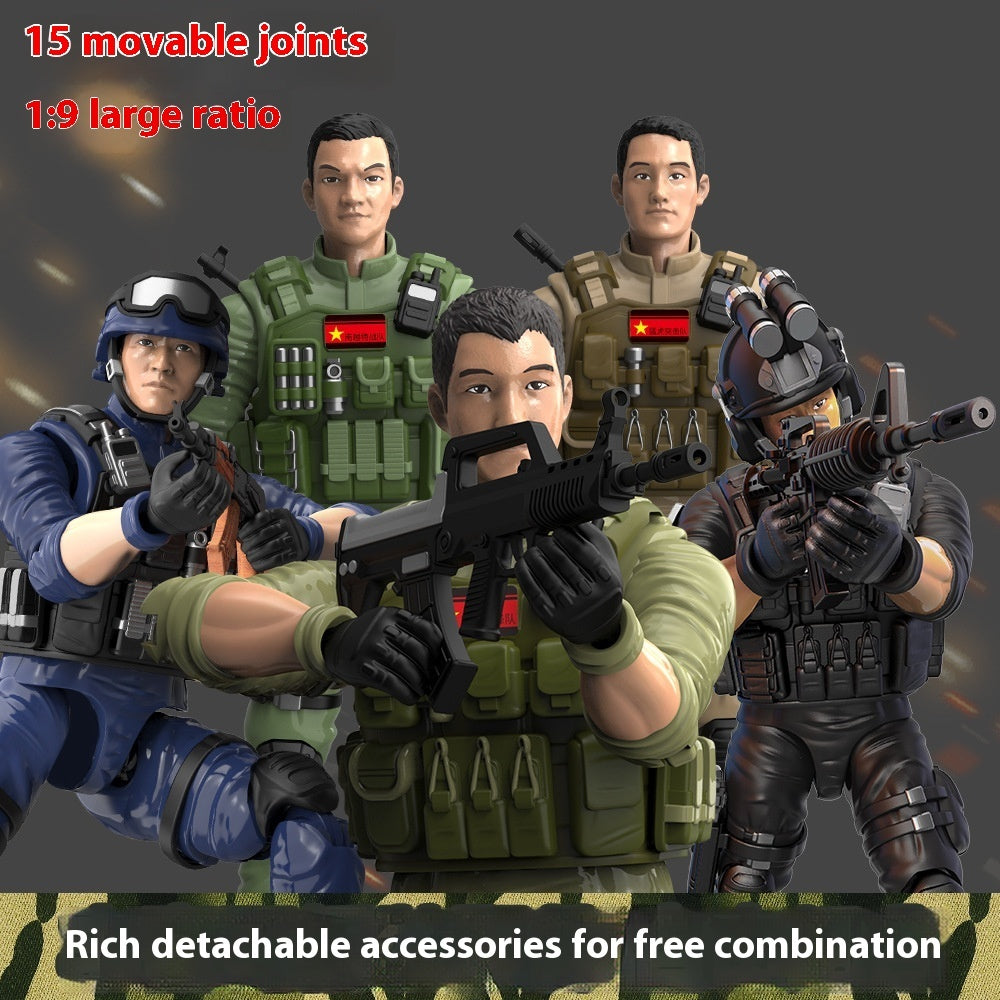 Hands And Feet Movable Bag Military Veterans Special Police Model