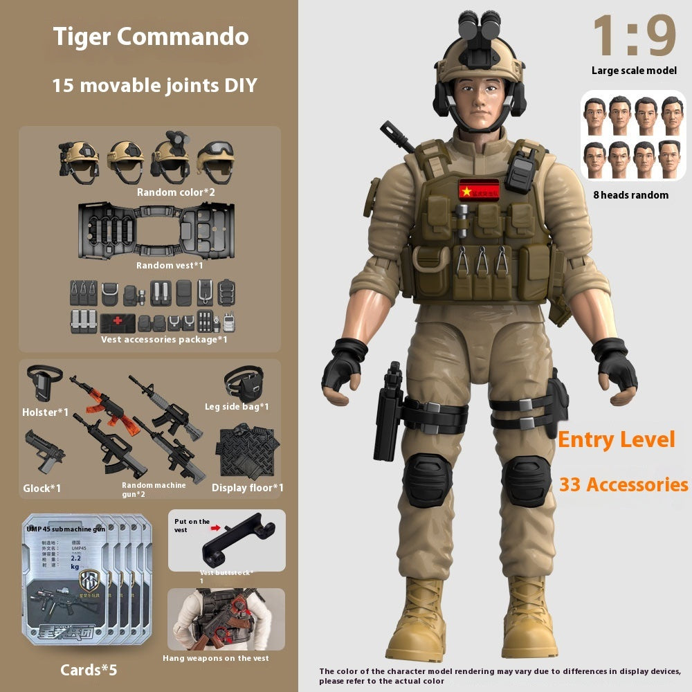 Hands And Feet Movable Bag Military Veterans Special Police Model