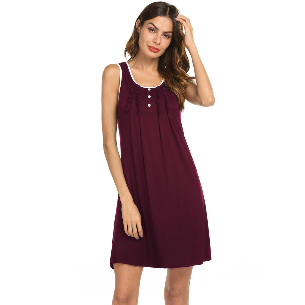 Simple Solid Color Outerwear Homewear Pajamas For Women