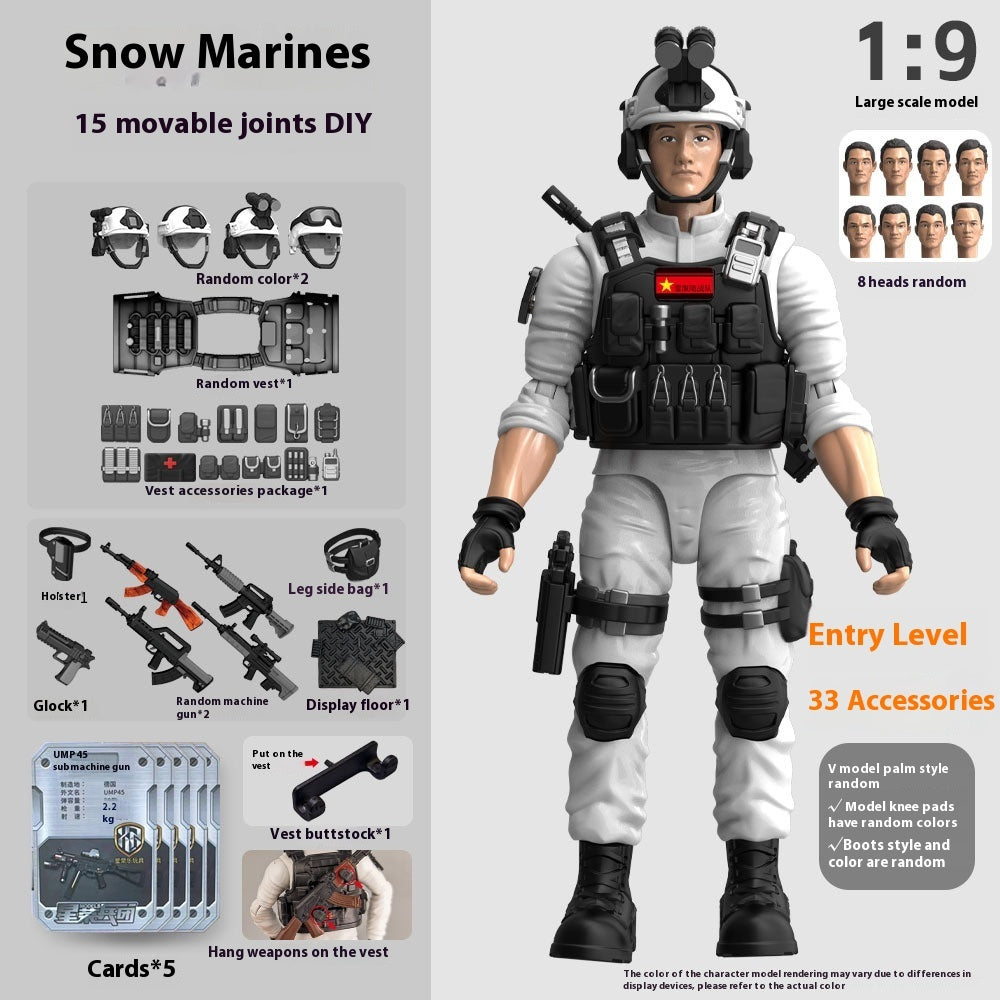 Hands And Feet Movable Bag Military Veterans Special Police Model