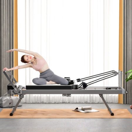 Pilates Core Bed, Foldable Home High Quality, Yoga Studio Same Commercial Fitness Equipment, Black