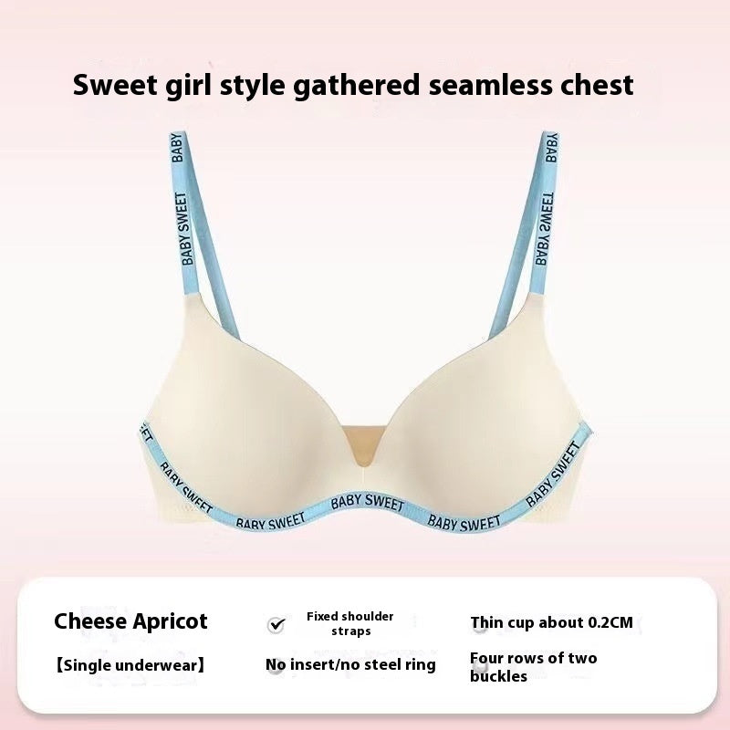 Small Chest Not Empty Cup Micro Push Up And Anti-sagging Comfortable Seamless One Piece