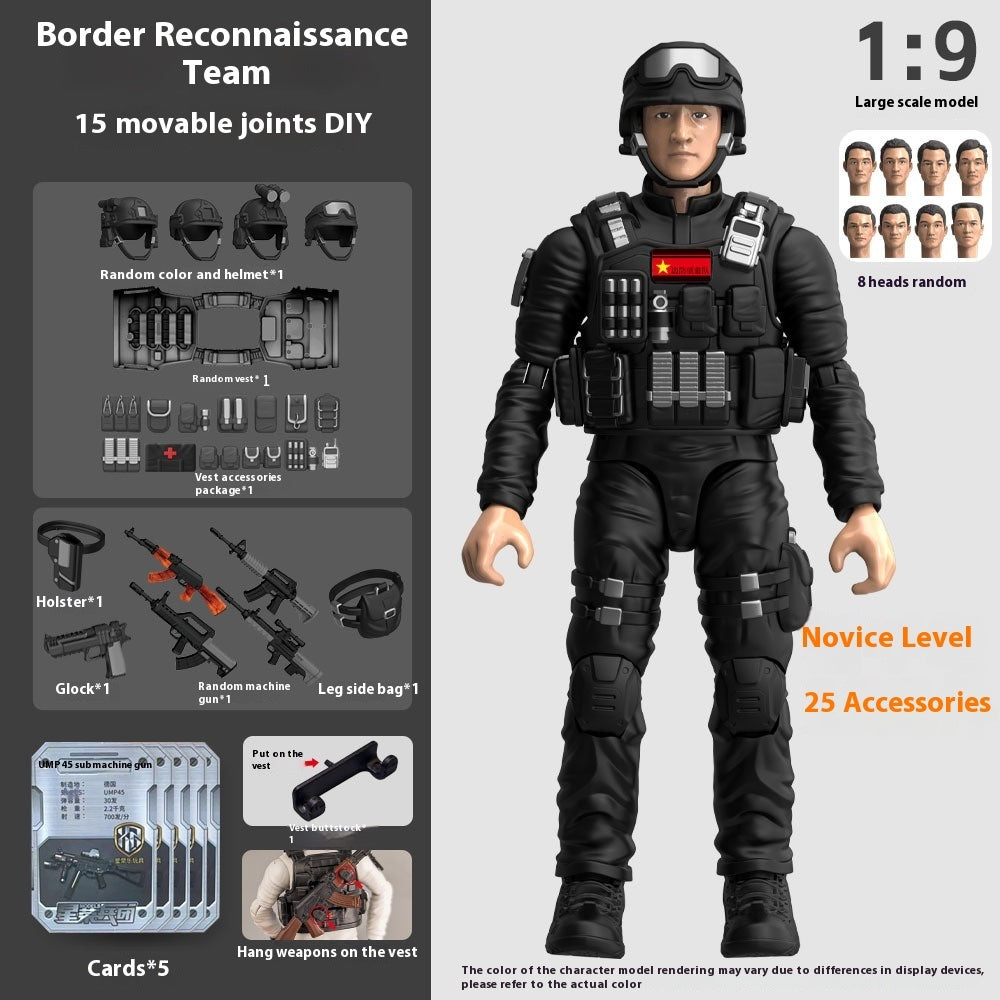 Hands And Feet Movable Bag Military Veterans Special Police Model