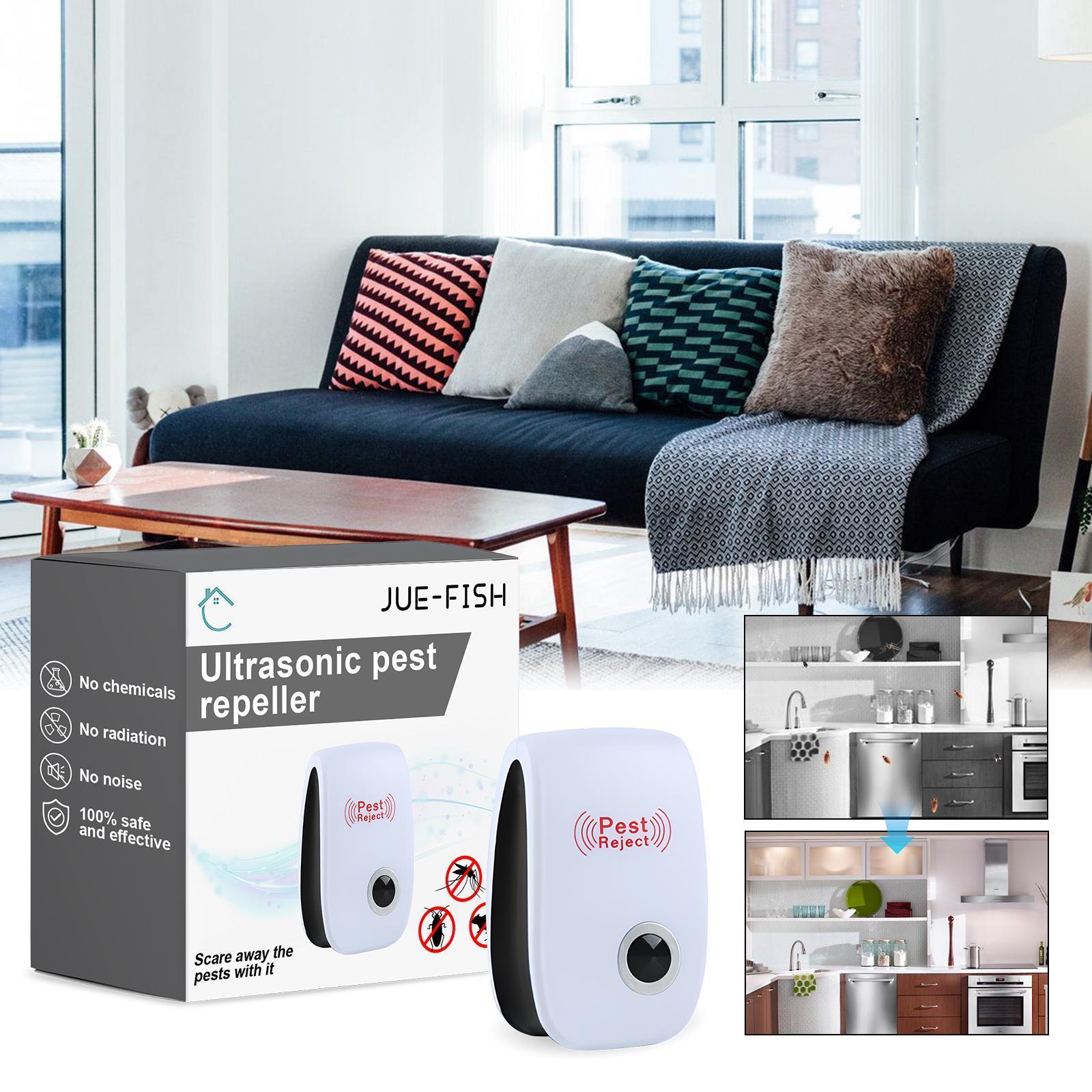 Jueyu Ultrasonic Home Mosquito, Cockroach, And Mouse Repellent Plug-in Smart Nightlight Insect Repeller