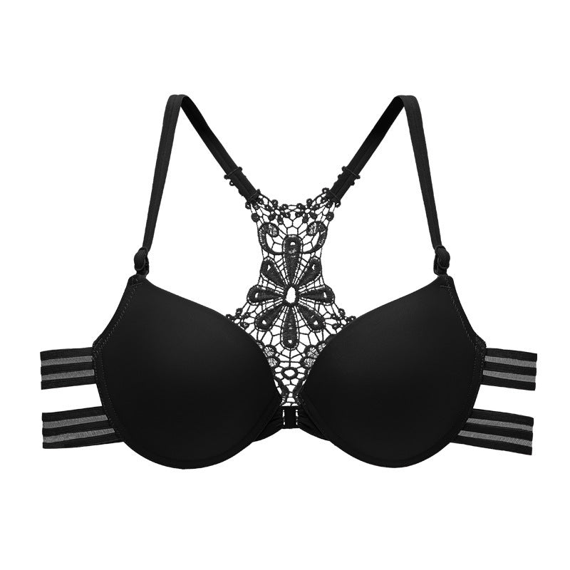 Buckled Front And Shaped Back Fashion Sexy Push Up Push Up Glossy Seamless Underwear For Women