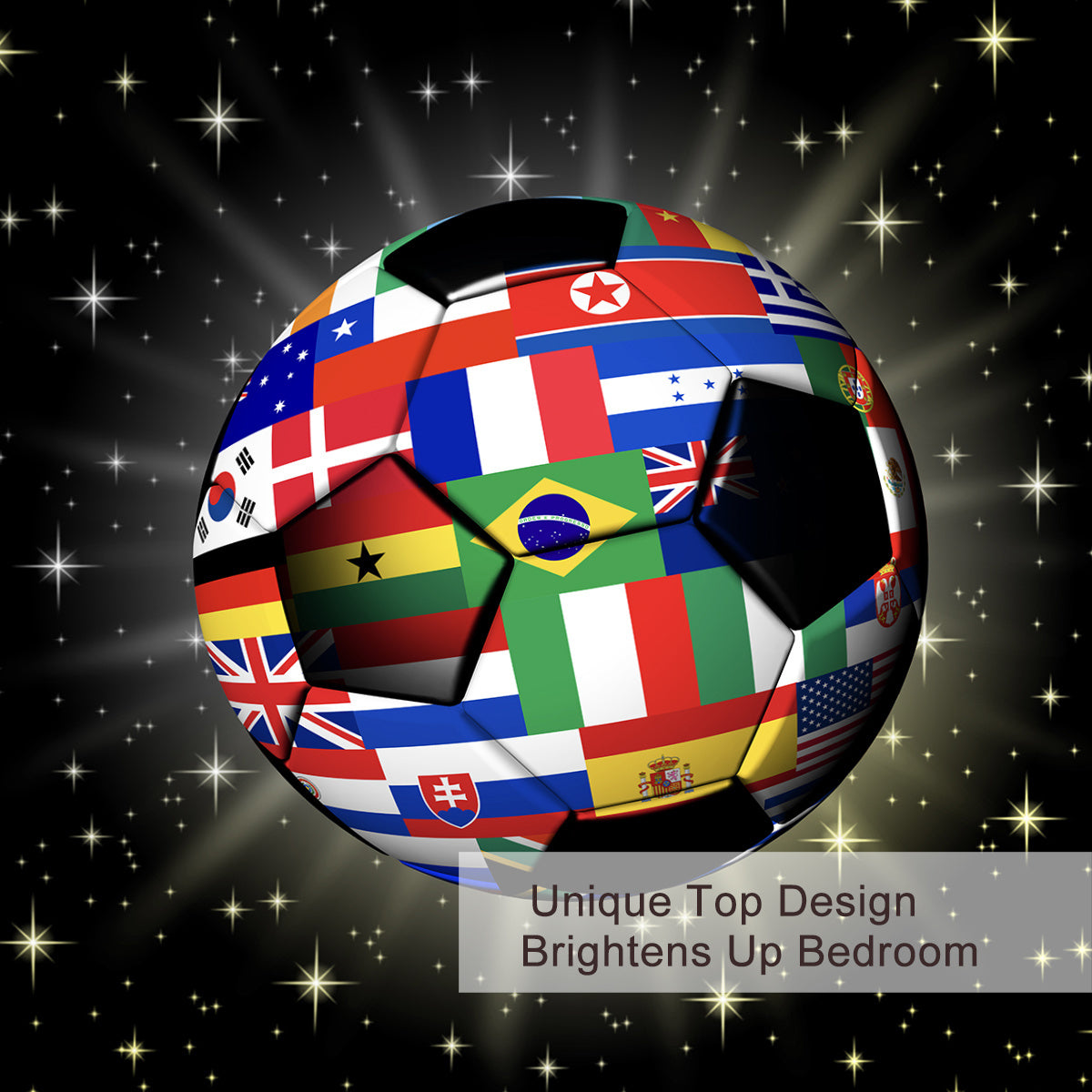 3D Soccer Ball Bedding Set Football World Flags Print Duvet Cover Sets For Teen Boys Sports Bedding Sets Universe Stars Black Bed Quilt Cover