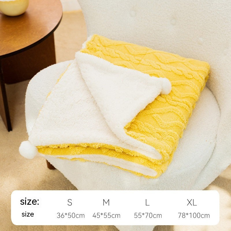 Pet Blanket Ins Style Solid Color Cat Supplies Pet Products