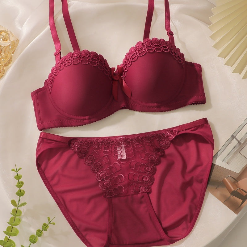 Embroidered Butterfly Bra Lingerie Set, Non-slip, Fashionable And Sexy Women's Lingerie Set,Multiple Colors Available