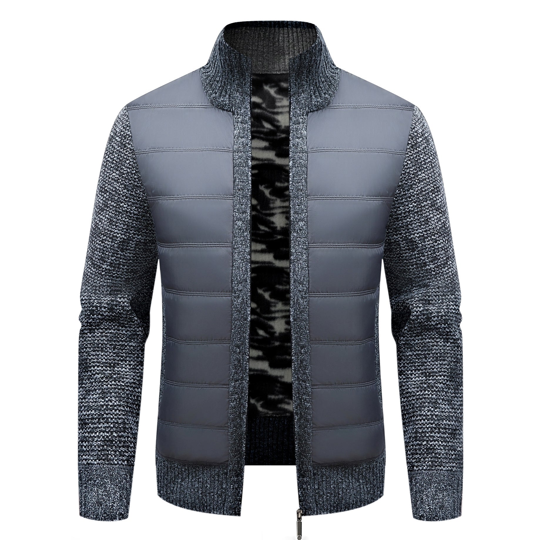 Men's Thickened Long-sleeve Cardigan Sweater Coat
