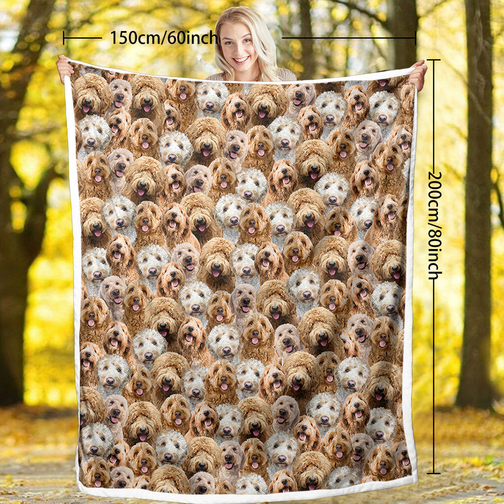 Cockapoos Fleece Blanket Fuzzy Dogs Blanket For Kids Adults Cute Puppy Cockapoos Throw Blanket Puppy Dog Animal Pattern Sherpa Blankets Cockapoos Gifts For Women