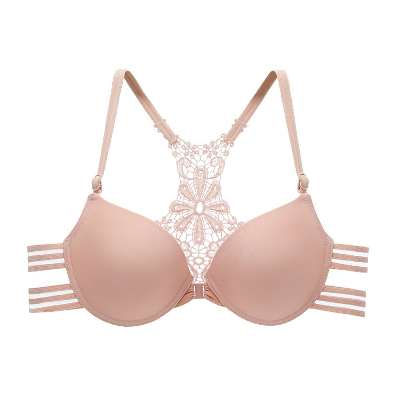 Buckled Front And Shaped Back Fashion Sexy Push Up Push Up Glossy Seamless Underwear For Women