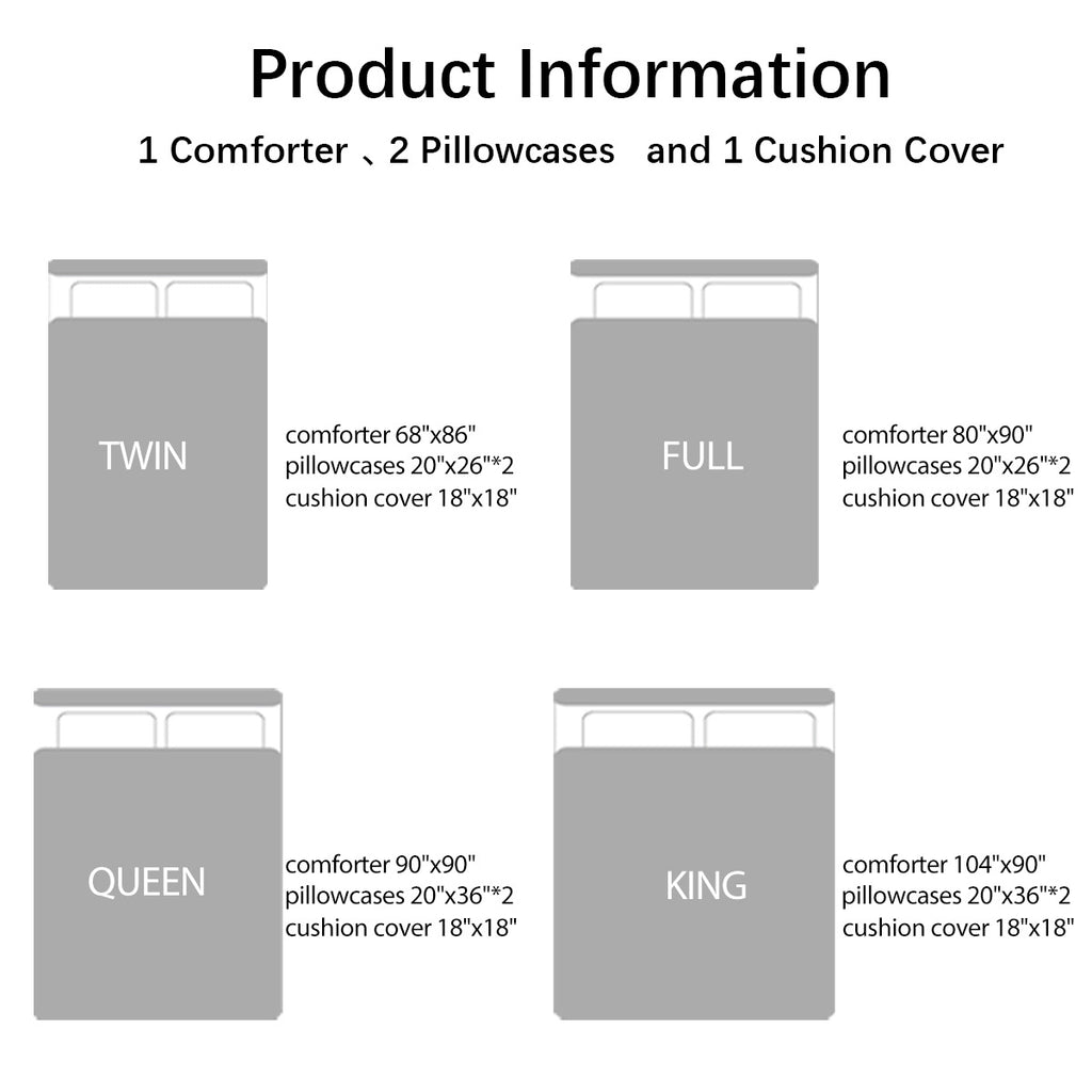 4 Piece Blue Fire Skull Comforter Set, 3D Skeleton Printed Bedding With 1 Comforter, 2 Shams, 1 Cushion Cover, Black Queen Size