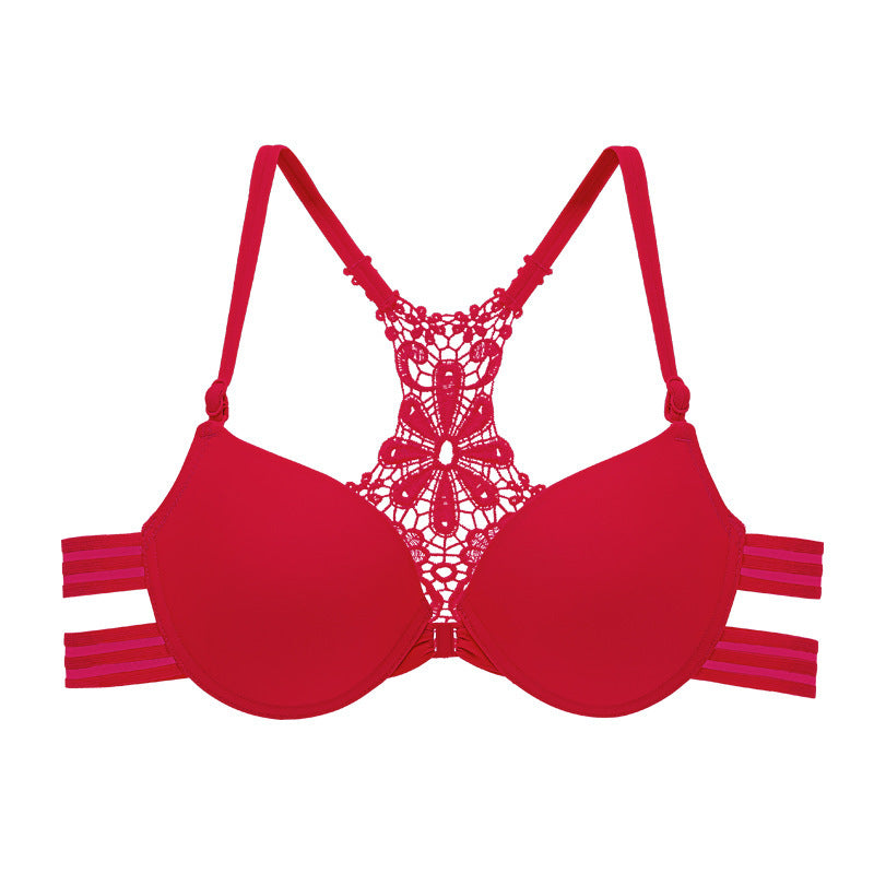 Buckled Front And Shaped Back Fashion Sexy Push Up Push Up Glossy Seamless Underwear For Women