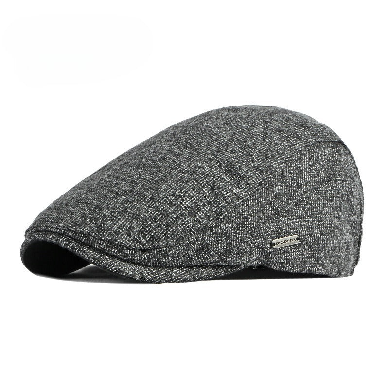 Casual All-matching Thickened Warm Beret Men