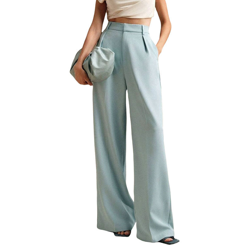 Casual Loose Straight Business Commute Wide Leg Pants